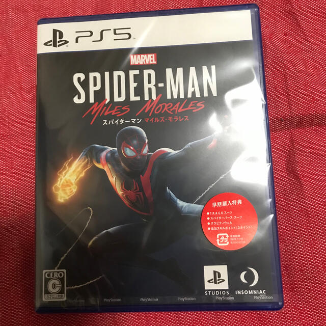 MARVEL(マーベル)の新品　スパイダーマン　マイルズ・モラレス(PS5) エンタメ/ホビーのゲームソフト/ゲーム機本体(家庭用ゲームソフト)の商品写真