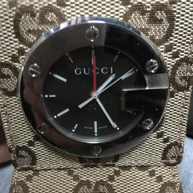 Gucci(グッチ)のグッチ　コンパクト　置き時計 インテリア/住まい/日用品のインテリア小物(置時計)の商品写真