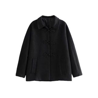 ザラ(ZARA)の🍁秋冬新作☃️2802◆トグリ ボタン留め コート(ピーコート)