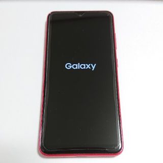 ギャラクシー(Galaxy)のGalaxyA20 UQモバイル　SCV46 RED赤　美品(スマートフォン本体)