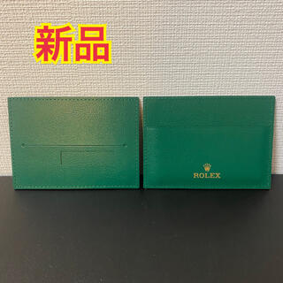 ロレックス(ROLEX)のロレックス カードケース 定期入れ 2枚セット 新品(パスケース/IDカードホルダー)