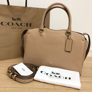 コーチ(COACH)の【COACH☆新品】完売品！レア！訳あり新品！　サッチェル　ゴールド　ベージュ　(ハンドバッグ)