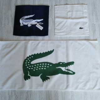 ラコステ(LACOSTE)の【LACOSTE】★フェイスタオル★タオルハンカチ×2★未使用(ハンカチ)