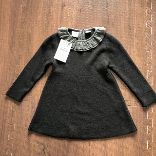 ザラキッズ(ZARA KIDS)の新品タグ付き　Zara ニットワンピース　92cm (ワンピース)