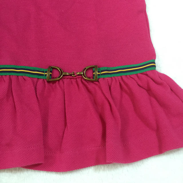 Ralph Lauren(ラルフローレン)の新品✨ポロシャツ ワンピース♡ピンク キッズ/ベビー/マタニティのキッズ服女の子用(90cm~)(ワンピース)の商品写真