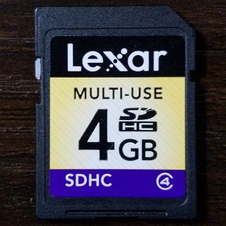 レキサー(Lexar)のLexar SD カード 4GB(その他)