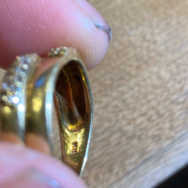 18k ダイヤ　指輪 メンズのアクセサリー(リング(指輪))の商品写真