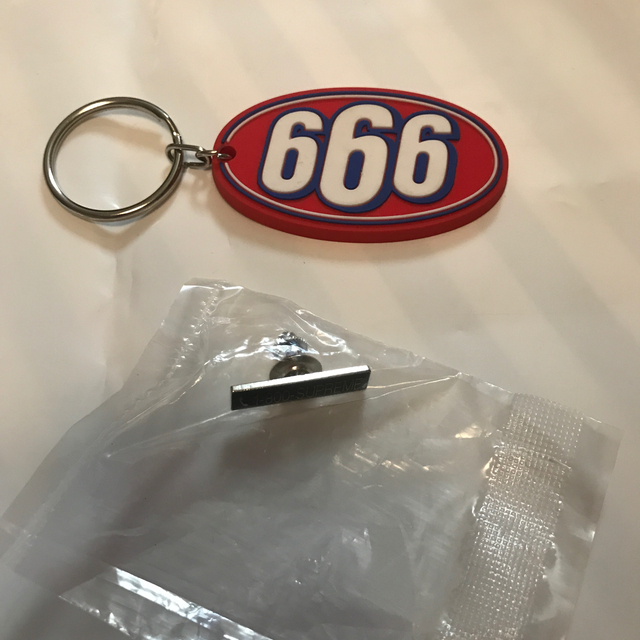 Supreme(シュプリーム)の2個セット 1-800 Pin &  666 Rubber Keychain メンズのファッション小物(キーホルダー)の商品写真