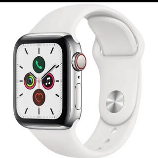 アップルウォッチ(Apple Watch)のApple watch 5 GPS Cellularモデル　44mm ステンレス(腕時計(デジタル))