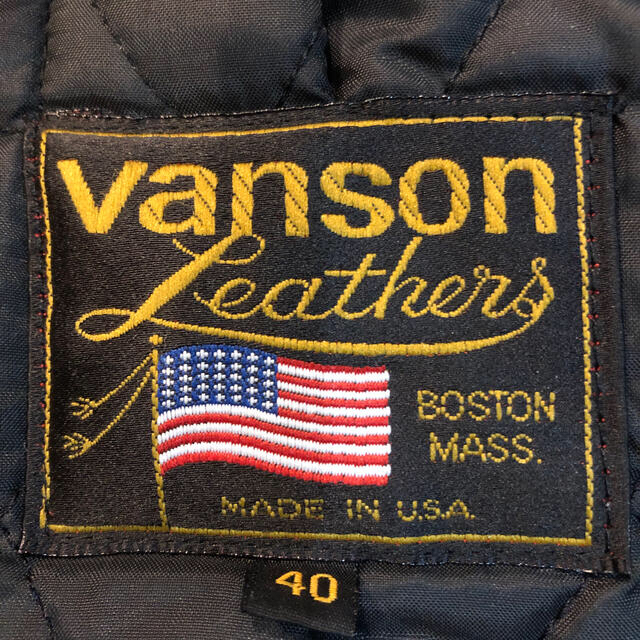 VANSON(バンソン)のvanson c2 サイズ40  バンソン ダブルライダースジャケット メンズのジャケット/アウター(ライダースジャケット)の商品写真