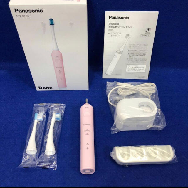 Panasonic(パナソニック)のPanasonic Doltz EW-DL35-P 音波振動電動歯ブラシ ピンク スマホ/家電/カメラの美容/健康(電動歯ブラシ)の商品写真