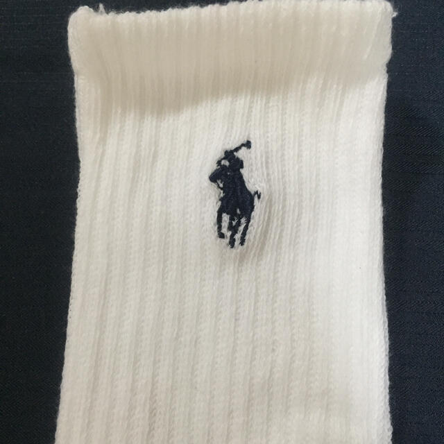 POLO RALPH LAUREN(ポロラルフローレン)の新品！ラルフローレン 2足セット 白 23〜25 レディースのレッグウェア(ソックス)の商品写真