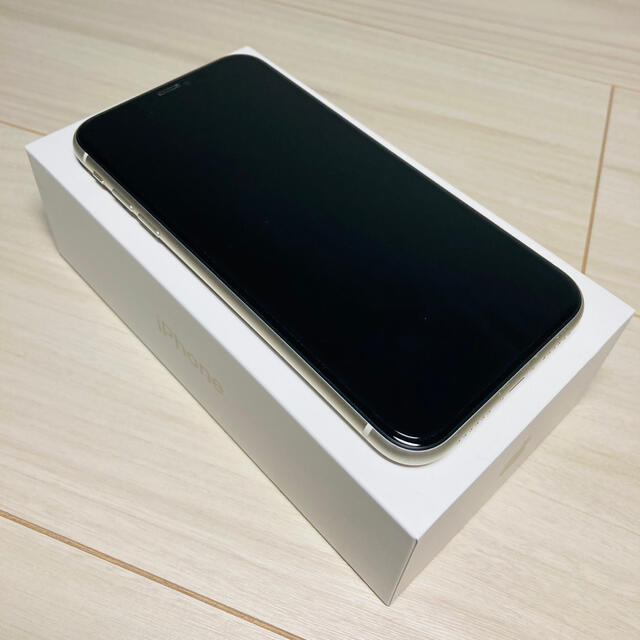 日本限定 iPhone - 【美品】iPhone 11 ホワイト 128 GB SIMフリー