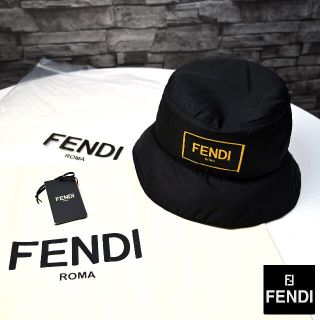 フェンディ(FENDI)の新品 2020AW FENDI ブラックナイロンバケットハット(ハット)