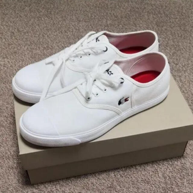 新品未使用】LACOSTE スニーカー トリコロール レネ - スニーカー