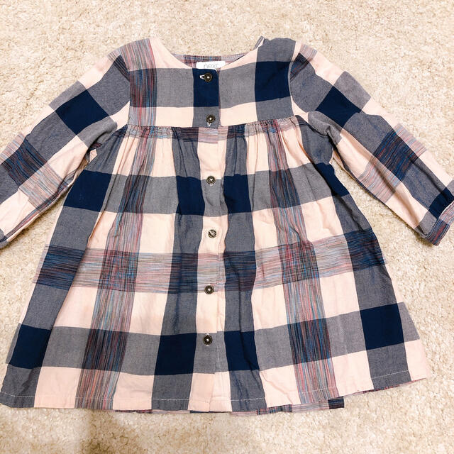 NEXT(ネクスト)のnext チェックワンピース キッズ/ベビー/マタニティのベビー服(~85cm)(ワンピース)の商品写真