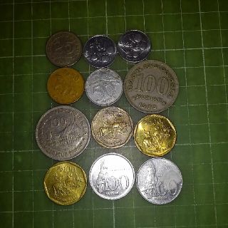 (Mogu様専用)インドネシア少額旧硬貨×９枚・ニュージーランド7枚(貨幣)