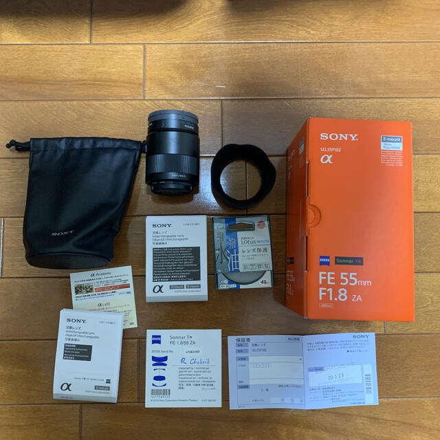 現品限り一斉値下げ!】 SONY - SONY Sonnar ZA F1.8 T*FE55mm レンズ