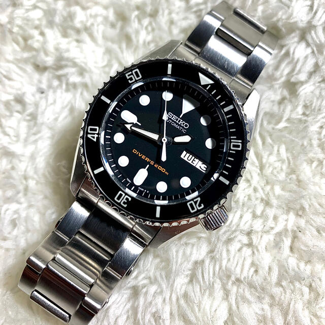 美品SEIKO SKX007 ブラックボーイMOD 詳細記入