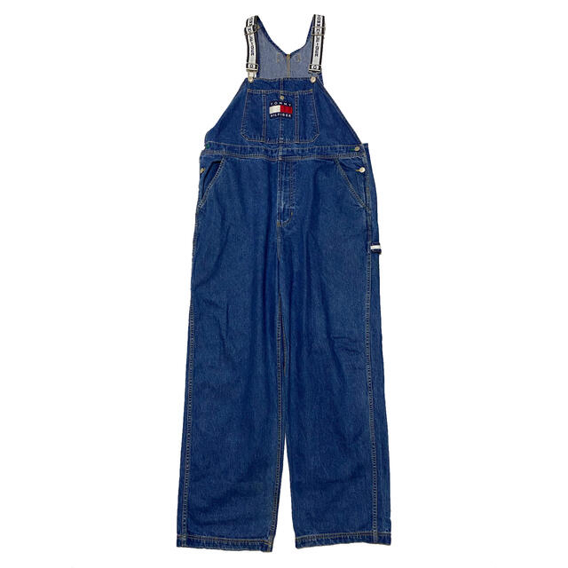 90s TOMMY JEANS トミージーンズ デニムオーバーオール 古着