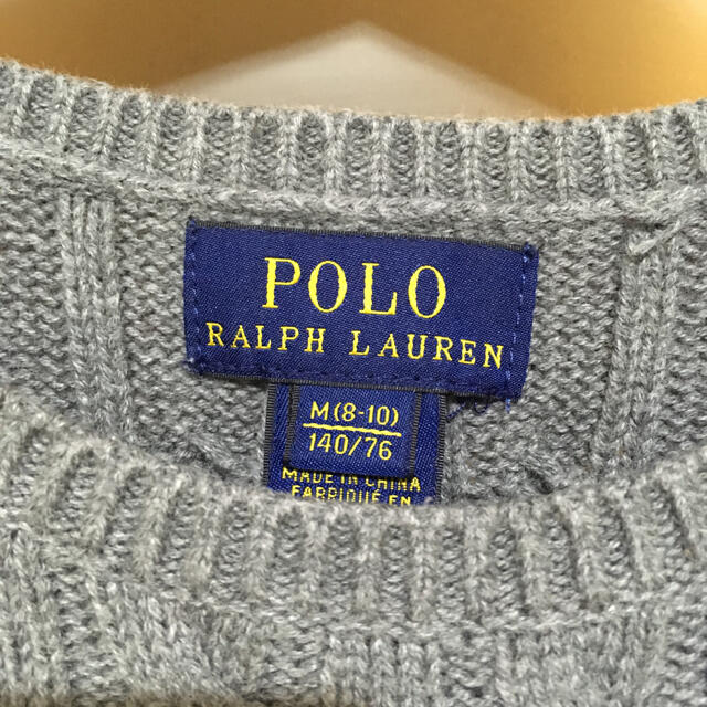 Ralph Lauren(ラルフローレン)のブルまる様専用♡ラルフローレン♡140(130)♡ケーブルコットンニット♡ キッズ/ベビー/マタニティのキッズ服女の子用(90cm~)(ワンピース)の商品写真