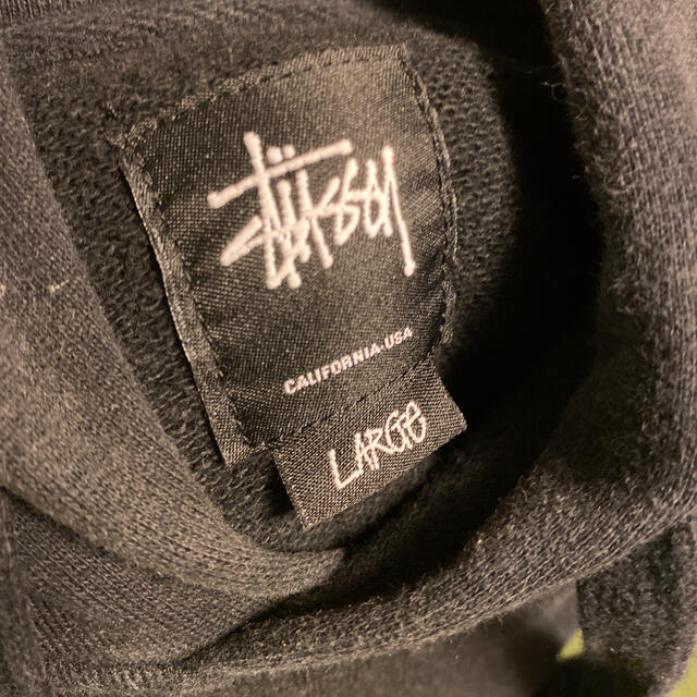 stussy パーカー 黒 Lサイズ