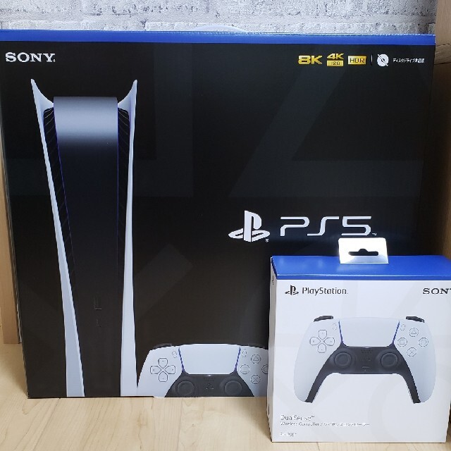 新品　PS5 本体セット+ワイヤレスコントローラー ディスク非搭載