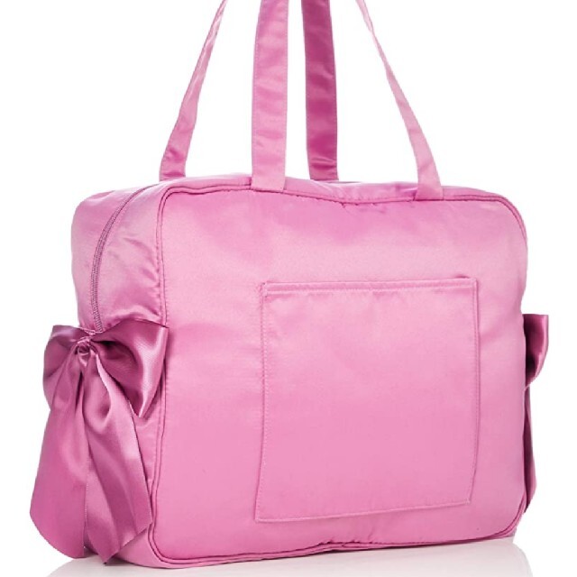 Maison de FLEUR(メゾンドフルール)の新品 メゾンドフルール キャリーオン トートバッグ M ピンク リボン 完売 レディースのバッグ(ボストンバッグ)の商品写真