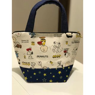 スヌーピー(SNOOPY)のSNOOPY 星柄　バック(ランチボックス巾着)