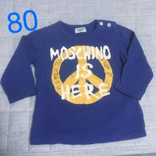 モスキーノ(MOSCHINO)のMOSCHINO BABY  Tシャツ 長袖 80 ピースマーク(Ｔシャツ)