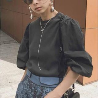 アメリヴィンテージ(Ameri VINTAGE)のAMERI PUFF DOCKING BELT TOP(カットソー(長袖/七分))