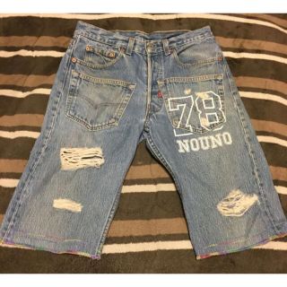 古着リーバイス501×NOUNO☆リメイクデニム ハーフパンツ☆(ハーフパンツ)