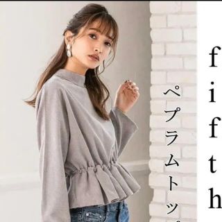 フィフス(fifth)のfifth フィフス　コーデュロイペプラムトップス(カットソー(長袖/七分))