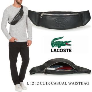 ラコステ(LACOSTE)のタイムセール中！LACOSTE ボディバッグ  ウエストポーチ　グレー(ボディーバッグ)