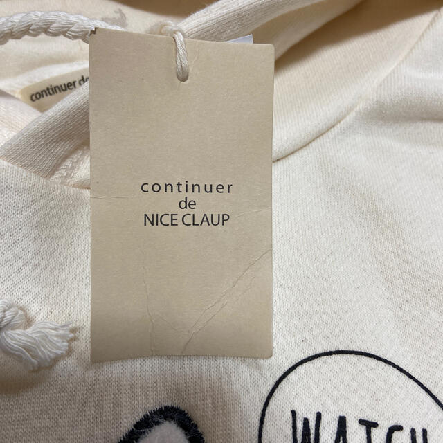 NICE CLAUP(ナイスクラップ)のcontinuer de NICE CLAUP   明日まで値下げしました レディースのトップス(パーカー)の商品写真