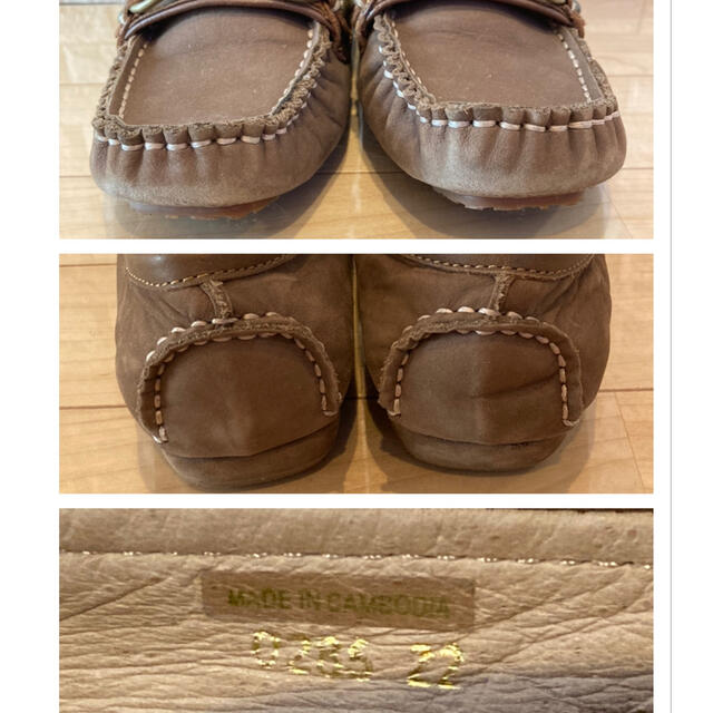ing(イング)のing イング スウェード ビットローファー キャメル 本革 22.0cm レディースの靴/シューズ(ローファー/革靴)の商品写真