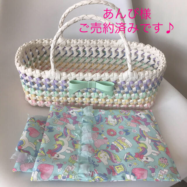 2way メルちゃんサイズ クーファン 収納カゴ パステルの通販 By い くらふと S Shop ラクマ