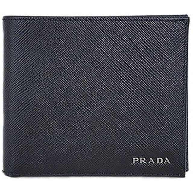 返品?交換対象商品】 PRADA 【中古】PRADA プラダ 2つ折り財布 - 折り