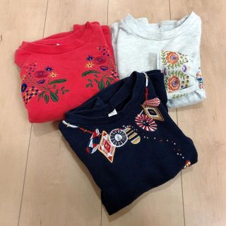 グラニフ(Design Tshirts Store graniph)のデザインティーシャツストア　スウェットワンピース　子供服　90 3点セット(ワンピース)