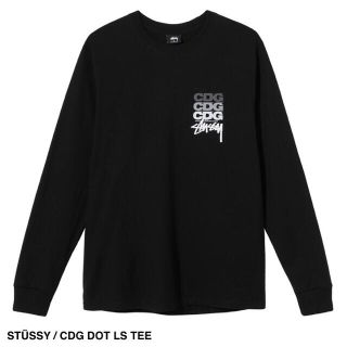 ステューシー(STUSSY)のSTÜSSY / CDG DOT LS TEE Msize(Tシャツ/カットソー(七分/長袖))