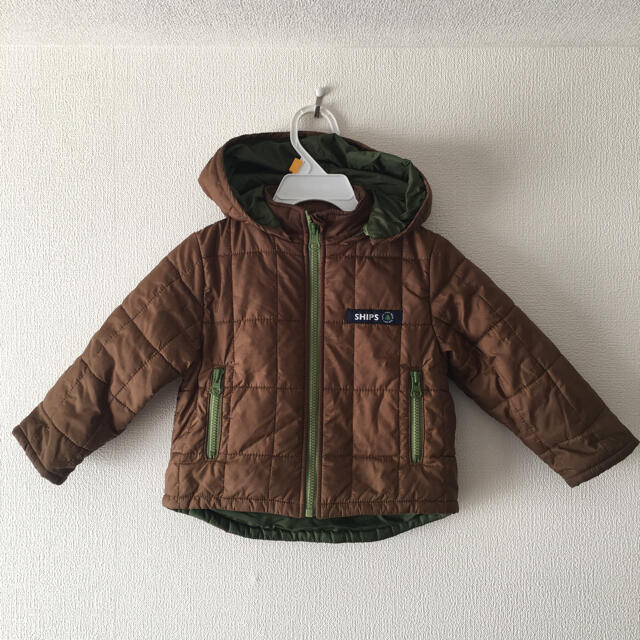 SHIPS KIDS(シップスキッズ)の【再値下げ】SHIPS 80cm キルティングコート キッズ/ベビー/マタニティのベビー服(~85cm)(ジャケット/コート)の商品写真