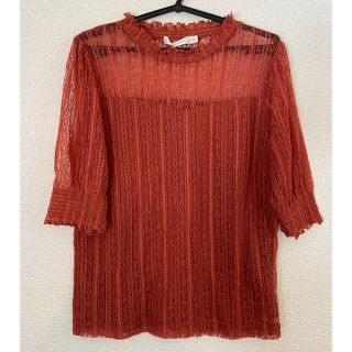 マウジー(moussy)の新品未使用☆moussy レースハーフスリーブT フリーサイズ(シャツ/ブラウス(半袖/袖なし))