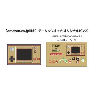 GAME＆WATCH スーパーマリオブラザーズ Amazon限定ピンバッジ付