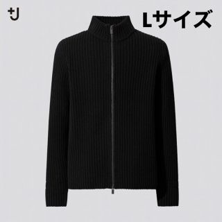 ユニクロ(UNIQLO)の【L】ミドルゲージリブフルジップセーター　(長袖) ジルサンダー UNIQLO(ニット/セーター)