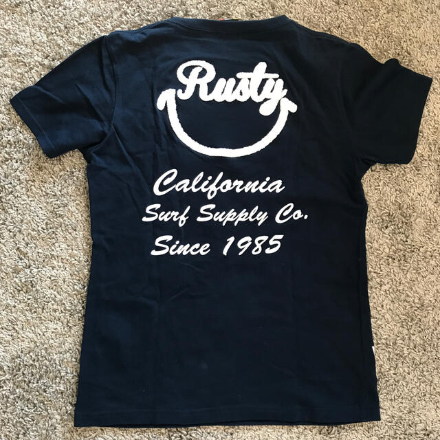 RUSTY(ラスティ)の新品未使用 RUSTY Tシャツ ネイビー レディースのトップス(Tシャツ(半袖/袖なし))の商品写真