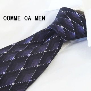 コムサメン(COMME CA MEN)の【ブランドネクタイ】COMME CA MEN▼コムサ・メン▼シルク100%▼総柄(ネクタイ)