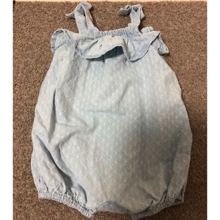 ベビーギャップ(babyGAP)のbabyGAPデニムロンパース☆60cm(ロンパース)