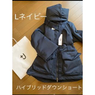 新品　ユニクロUNIQLOハイブリッドダウンショートコート ネイビーM