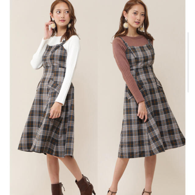 JILL by JILLSTUART(ジルバイジルスチュアート)の2wayフレアジャンスカ　JILL by JILL STUART レディースのワンピース(ひざ丈ワンピース)の商品写真