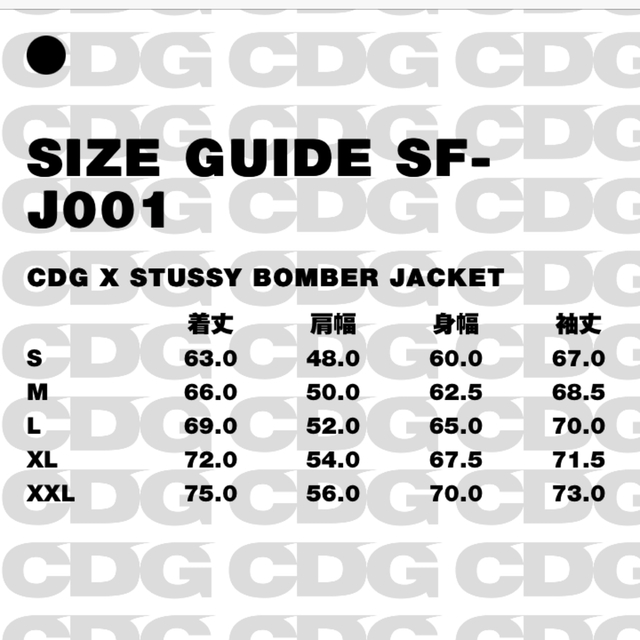 STUSSY(ステューシー)のSTUSSY CDG MA-1 JACKET Mサイズ メンズのジャケット/アウター(ブルゾン)の商品写真